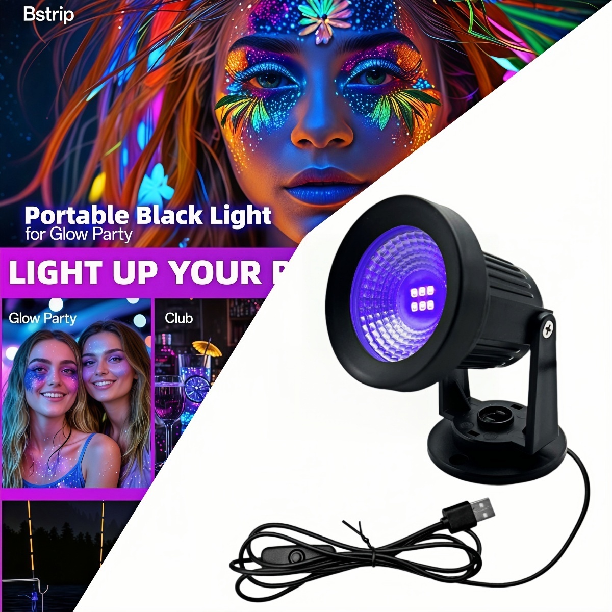 Exposure Unit Uv - Lampu hitam 395nm, lampu pengering kuku