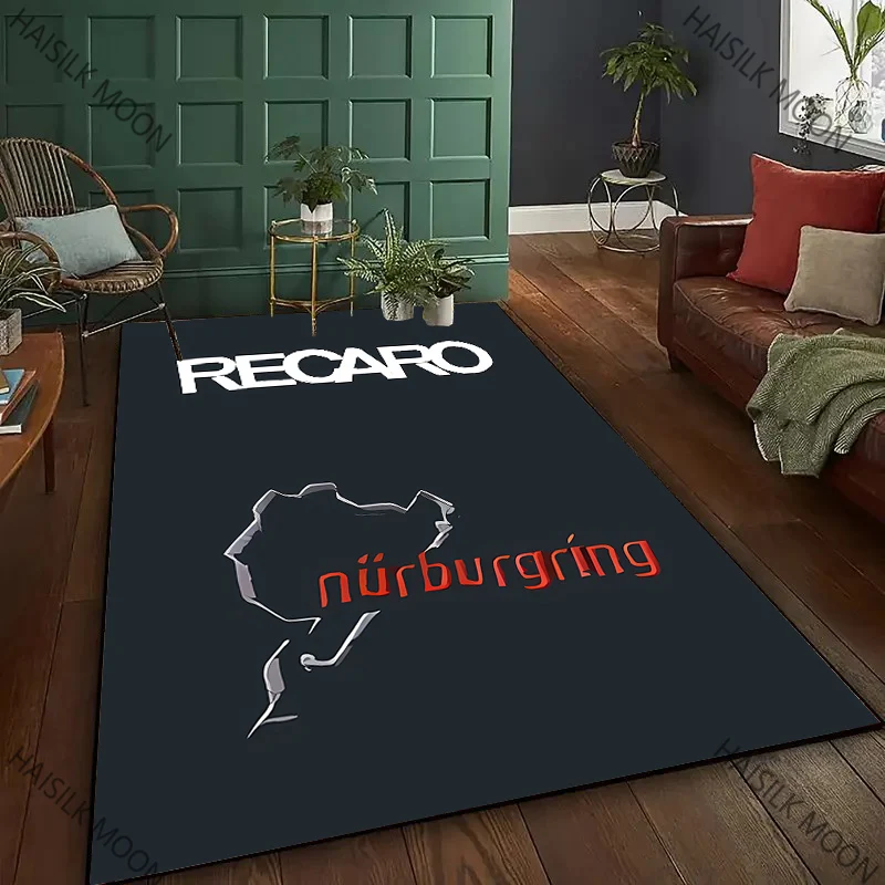 Karpet Cetak Pola Logo R-Recar - Commercial Printing Logo ulasan dan harga